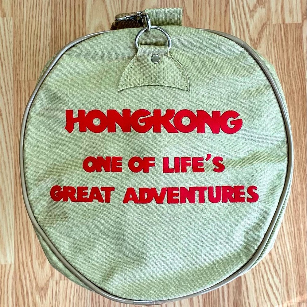 Vintage Hard Canvas Travelite "Hong Kong" Bag